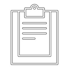 Checklist icon in line style