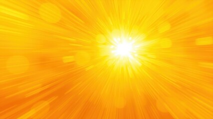 Obraz premium Golden Rays of Light Radiate from a Center of Intense Brightness, Creating a Captivating and Vibrant Abstract Background