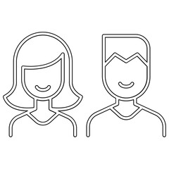 Toilet, Restroom, bathroom icon in line style