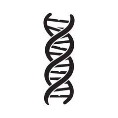 Minimal DNA Helix Logo for Corporate and Medical Branding