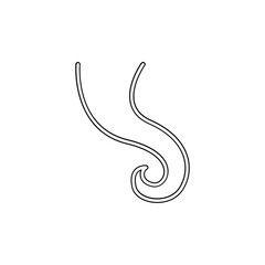 Octopus & tentacle icon in line style