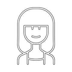 Mother icon in line style
