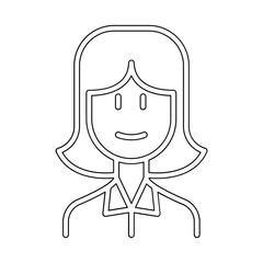 Mother icon in line style