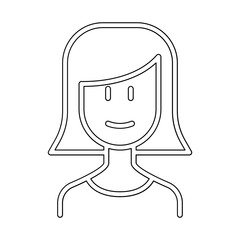 Mother icon in line style