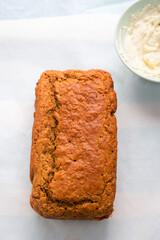 Carrot cake with cheese icing 