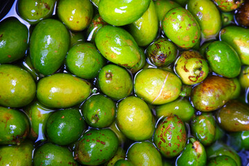 Matoa fruit or Pometia pinnata has a sweet taste and delicious flesh. isolated white background