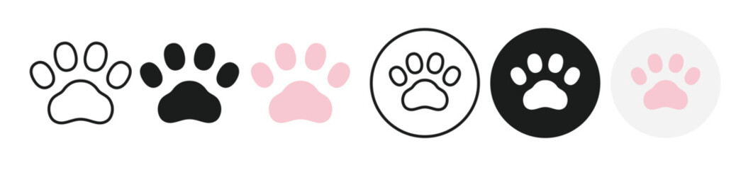 Simple icons representing pawpaws and animals