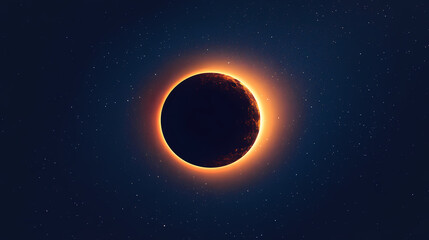 Fototapeta premium Moon eclipse. Eclipse. Illustration