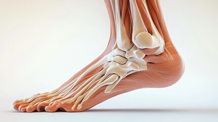 Human Ankle Anatomy Detailed View