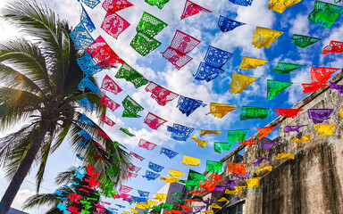 Mexican celebration and festive decorations in Mexico.