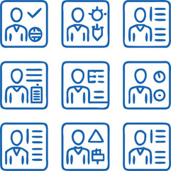A Collection Business Icon Set- Growth, Finance, Teamwork, and Management Symbols Vector art