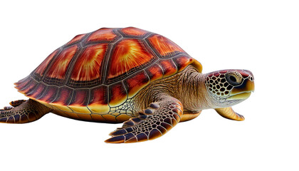 Colorful digital artwork of an intricate turtle design