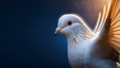 Obraz premium pigeon in the water