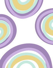 Fototapeta premium Trendy abstract print with floral and geometric elements. Suitable for social media posts, mobile apps, banner design and online advertising.