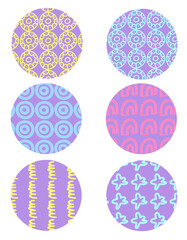 Trendy abstract print with floral and geometric elements. Suitable for social media posts, mobile apps, banner design and online advertising.