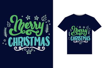 Merry Christmas T-Shirt  Design, 