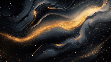 Golden Sparkle Abstract