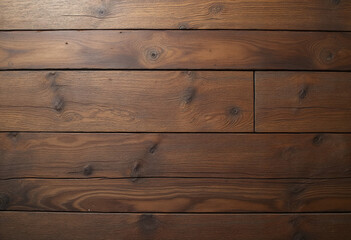 Rustic dark wooden planks with natural knots and grain