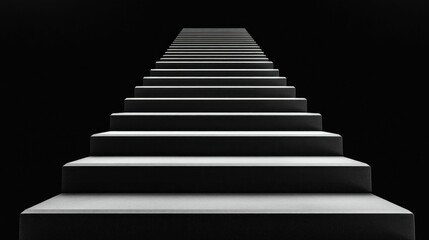 Symmetrical White Steps in Dark Space