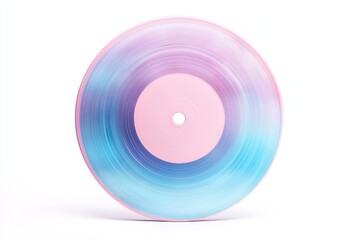 pastel color CD on white background