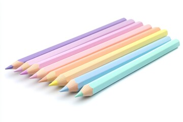 Fototapeta premium colorful pencil sketch on white background