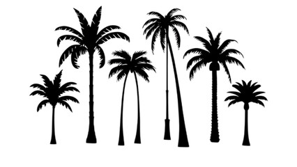 Detailed tree silhouettes - Illustration