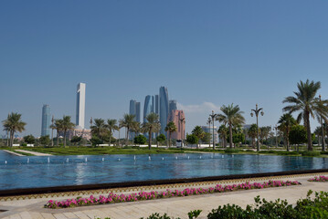 High view of Abu Dhabi city