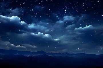 Naklejka premium starry night sky