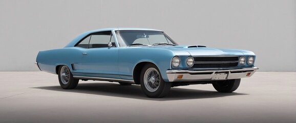 Iconic Blue Classic Car: Timeless Elegance