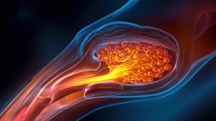 Colorful Abstract Representation of Cellular Structure