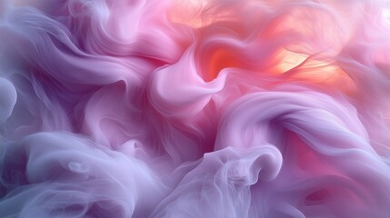 Fototapeta premium Abstract Flowing Soft Textile in Pink