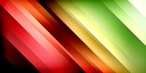 Obraz premium Dynamic shadow lines geometric shapes