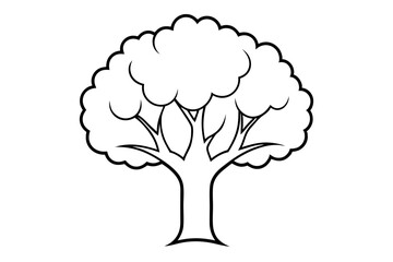 Oak Tree vector design white background