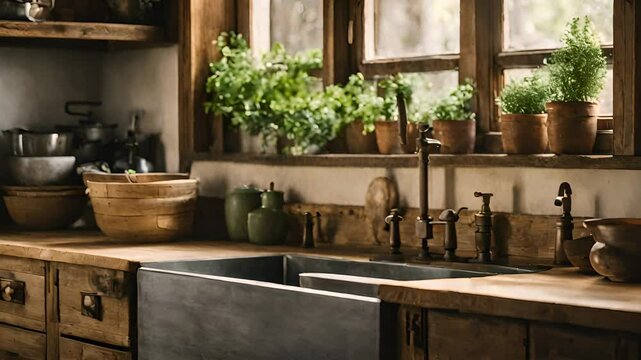A virtual tour of a beautiful Tuscan kitchen