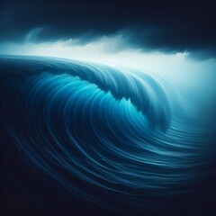 Hidden Depths The face of a deep wave reveals the gradient of bl