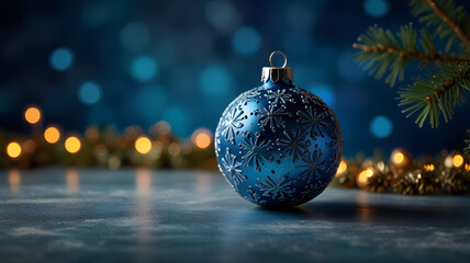 Obraz premium christmas tree decorations, ai generated
