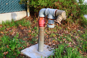 fire fighter tool pipefire hydrant combat equipment for firefighters in campus.  Fire hydrant systems provide pressurized water throughout buildings via pipes and strategically located valves for fire