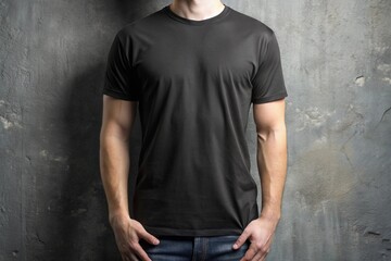 black t shirt mockup