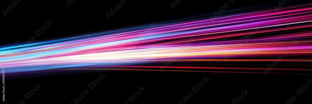 Poster this mesmerizing image showcases stunning and vibrant light trails with an impressive motion blur ef
