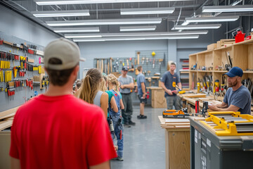 Creative minds engage in hands-on learning in an energetic workshop environment