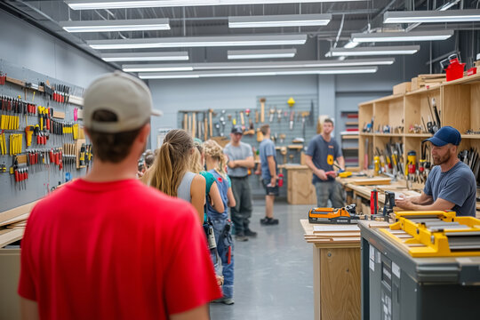 Creative minds engage in hands-on learning in an energetic workshop environment