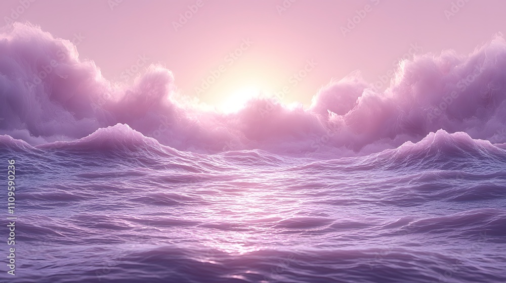 Canvas Prints swirling purple stardust forming a luminous pathway in a deep space setting filled with stars