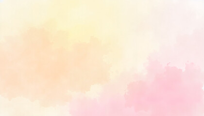 Soft pastel watercolor clouds background