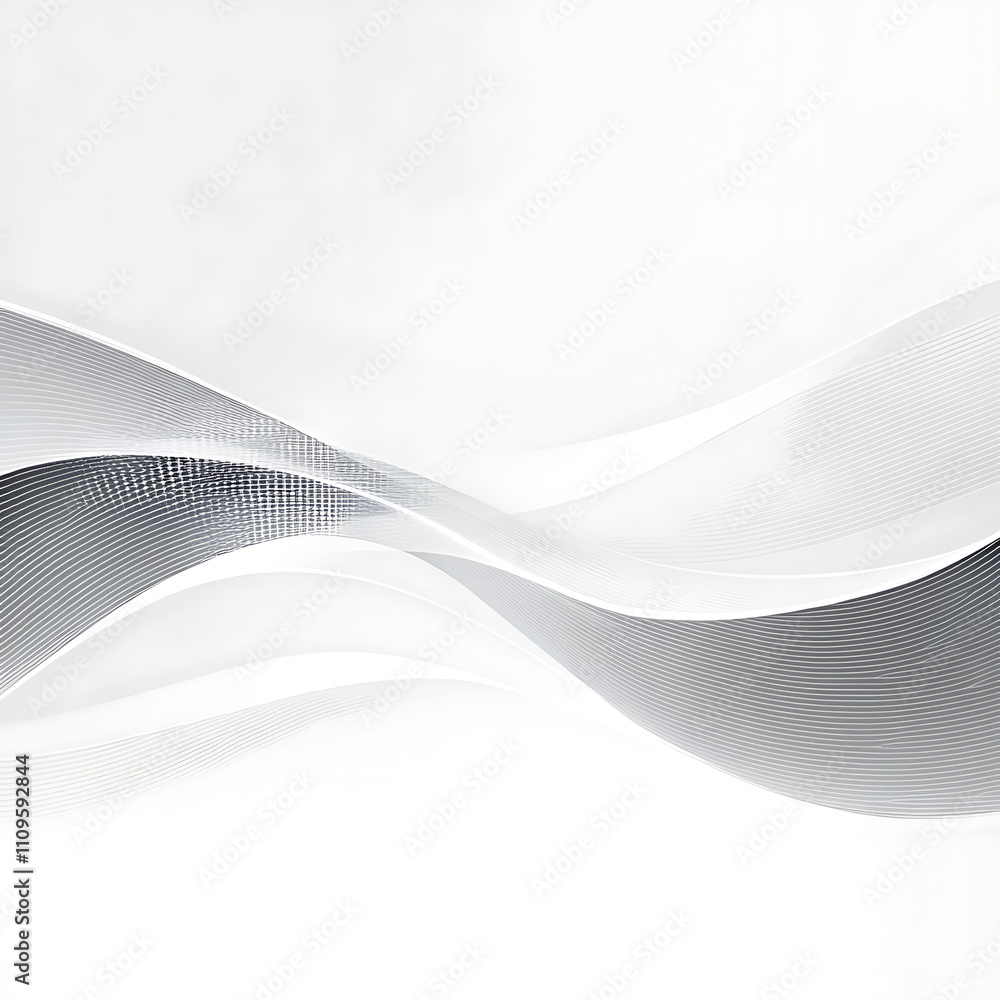 Poster abstract grey background poster with dynamic waves. technology network vector illustration, generati