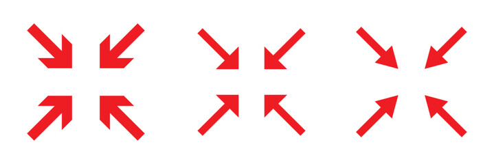 Meeting point icon in trendy flat design, Meeting point icon for logo, app, UI. Assembly point icon , vector illustration on isolated background. minimize icon rally compact size small scale arrows 