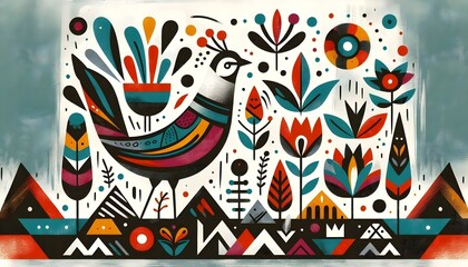 "Aves en Geometría Viva"