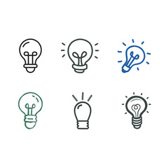 Electric light Icon pack vector.