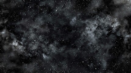 Obraz premium Vibrant Night Sky Abstract Illustration of a Starry Galaxy and Nebula in Deep Blue Cosmos