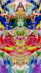 Abstract art background . Hand painting artwork on canvas .