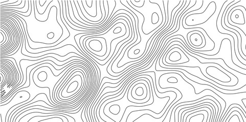 The black grey on white contours vector topography stylized height of the lines. The concept of a conditional geography scheme and the terrain path. Ultra wide. Map vector terrain Illustration.